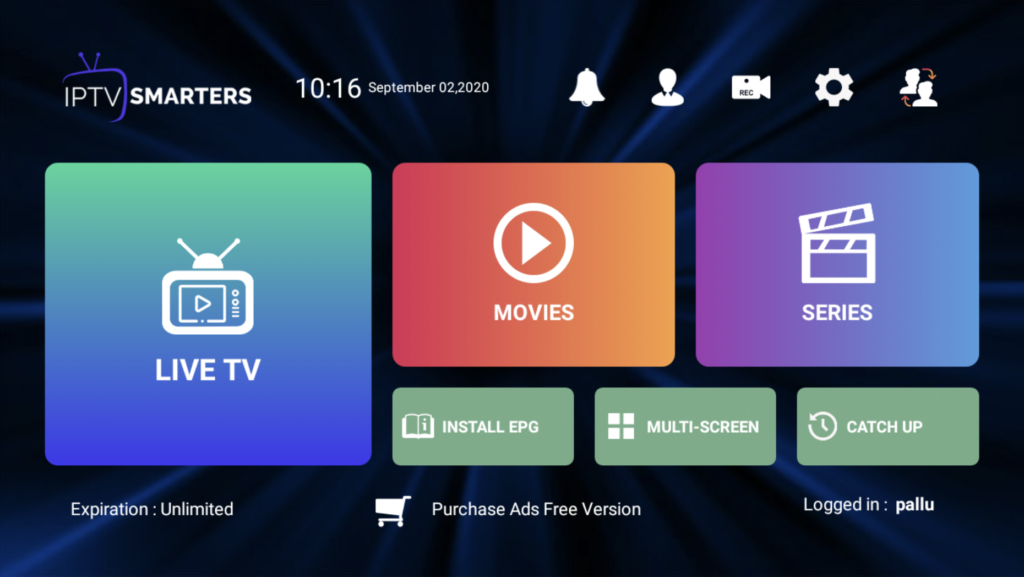 IPTV Smarters player